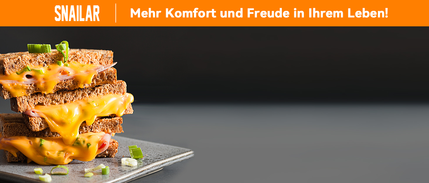 Вафельниця Snailar: компактна та стильна модель 750W для приготування бельгійських вафель (квадратні)