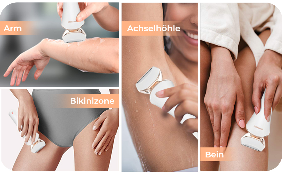 Електричний жіночий епілятор: бездротовий тример для тіла, бікіні, ніг та під пахвами (вологий/сухий)