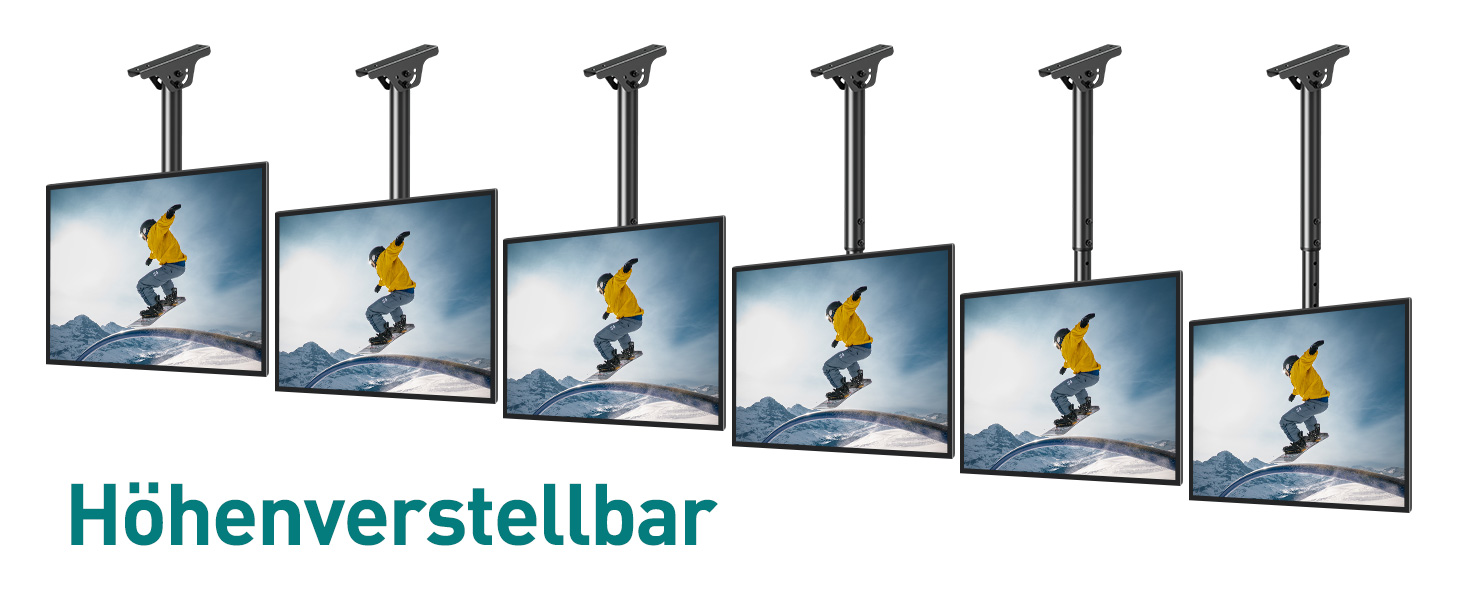 ELIVED Adjustable TV Wall Mount for 24-65 Inch Flat & Curved TVs - VESA 400x400, 45kg Capacity