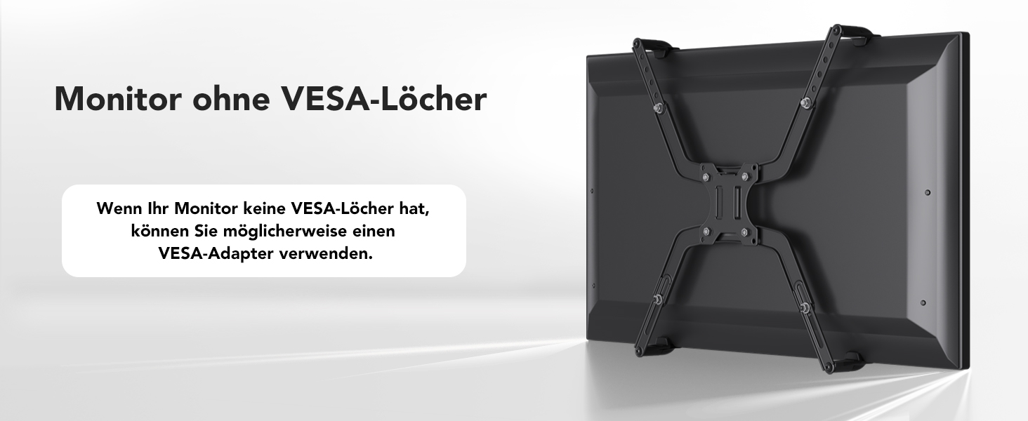 Кріплення для монітора HUANUO, 13-32 дюйми, регульований, VESA 75/100 мм, чорний