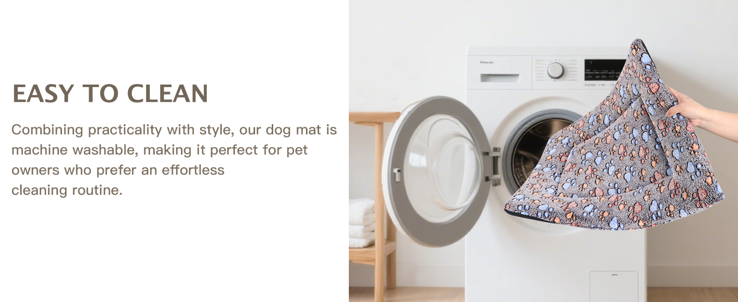 Ортопедичний лежак для собак BVAGSS, миючий килимок, плюшеве ліжко для собак. М'який та теплий лежак для собак маленьких, середніх та великих порід, неслизьке дно. Розмір 60x45 см, колір Кофе Paw. Модель XH083