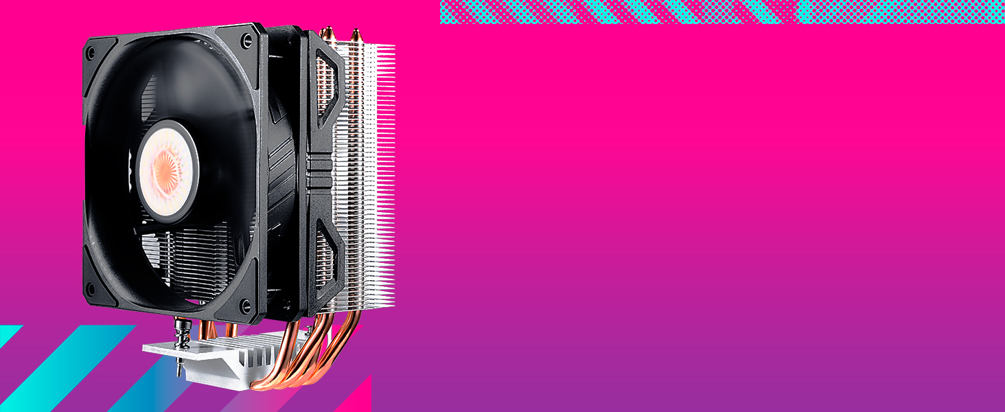 Кулер CPU Cooler Master Hyper 212 EVO V2 з підтримкою LGA1700, 4 теплові трубки, RGB-вентилятор SF120R, підтримка Push-Pull