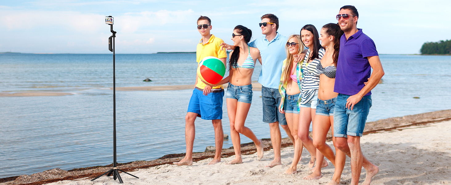 Avaspot штатив-селфістик 180,3 см з LED-підсвічуванням та пультом ДУ – для iPhone, Android, GoPro, камер