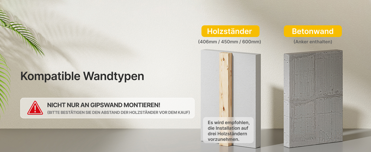 Кріплення для телевізора monTEK Heavy Duty, настінне кріплення для телевізорів 37-140 дюймів, до 136 кг, ультратонкий профіль 32 мм, сумісне з дерев'яними стійками 406/450/600 мм, VESA до 1200x800 мм, регульоване нахилом