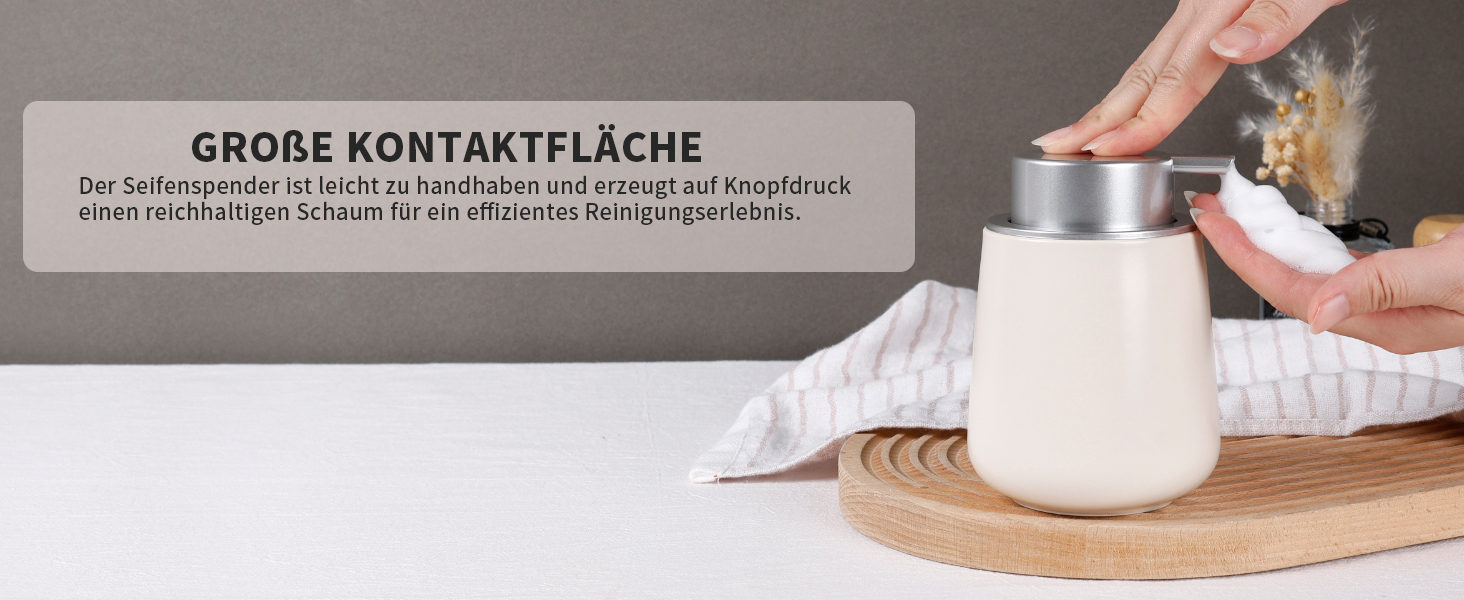 Дозатор для миючого засобу BosilunLife 350 мл, наповнюваний, великий насос, стильний, неслизький, BPA-free для кухні та ванної кімнати