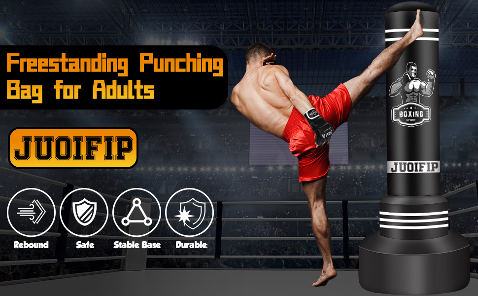 Боксерський мішок JUOIFIP 180см з рукавичками та насосом для MMA, Муай Тай, фітнесу. A-стиль