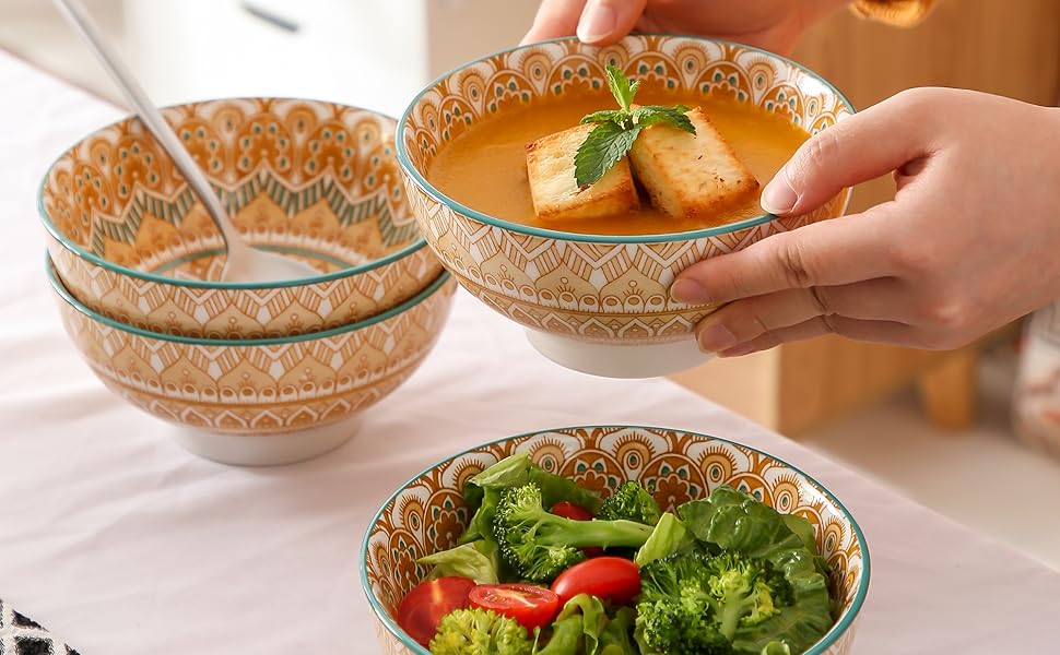 Сервіз столовий порцеляновий Vancasso MANDALA 32 елементи, для 8 осіб, богемський стиль, ручна робота