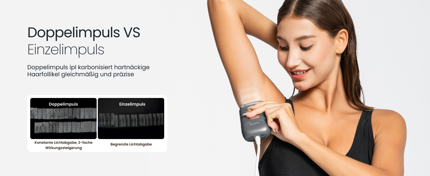 Пристрій для епіляції IPL 22J для жінок, 78W з охолодженням сапфіром 4°C, безболійна та постійна епіляція вдома, для бікіні, обличчя, пахв, легкий та потужний для подорожей (чорний)