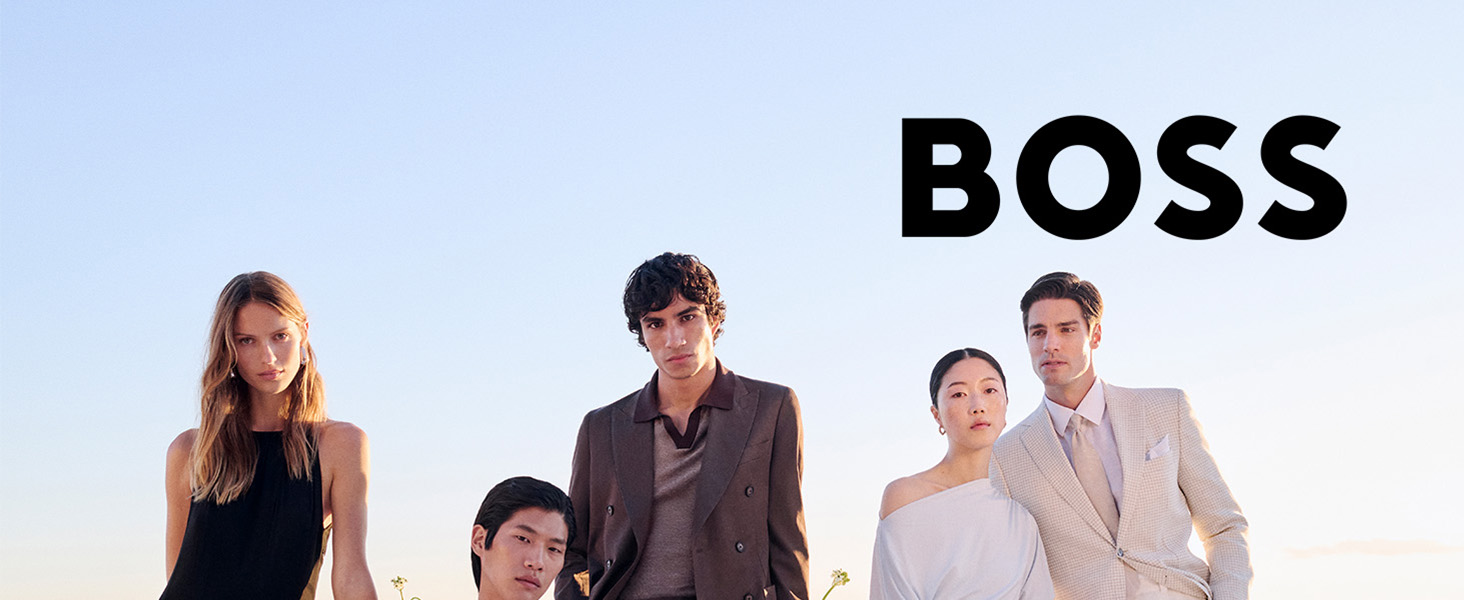 Чоловічі джинси BOSS Maine Regular-Fit сині з еластичного деніму (46W/34L)