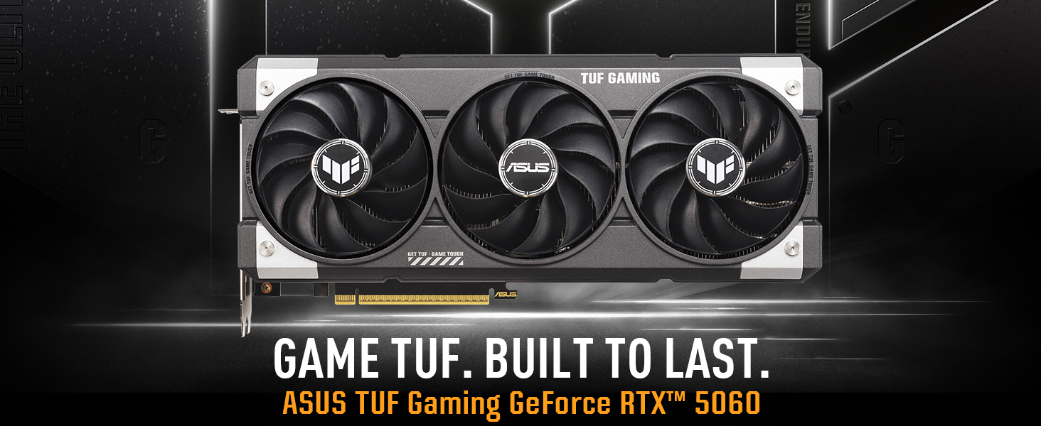 Ігрова відеокарта ASUS TUF Gaming GeForce RTX 5060 OC Edition 8GB GDDR7, PCIe 5.0, DLSS 4, чорна