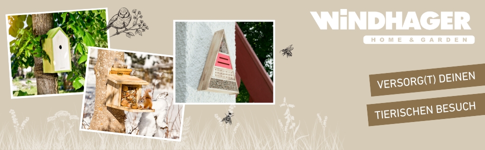 Годівниця для птахів Windhager Ranch із пластику, прозора з червоним, підвісна, 31×22×20 см