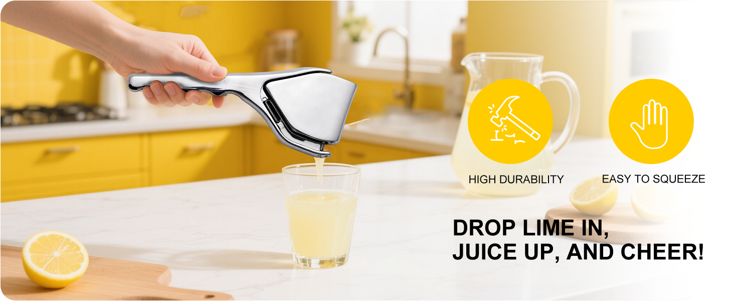 Прес для часнику та імбиру з нержавіючої сталі, велика чаша, стійкий до миття в посудомийній машині, 5 років гарантії