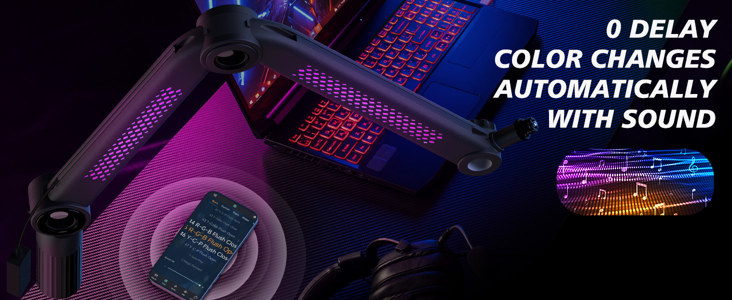 Кріплення для мікрофону HyperX QuadCast та інші - універсальний штатив YOUSHARES (RGB, 3/8', 5/8')