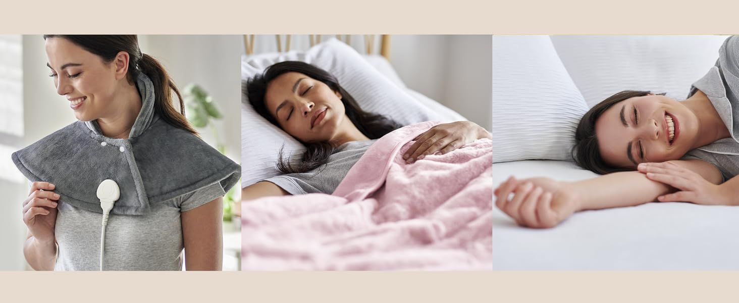 Електрична ковдра Cosi Home 180x130 см з регулюванням температури, захистом від перегріву та пульт дистанційного керування. Sherpa та Fleece, 10 рівнів нагріву, сіра.