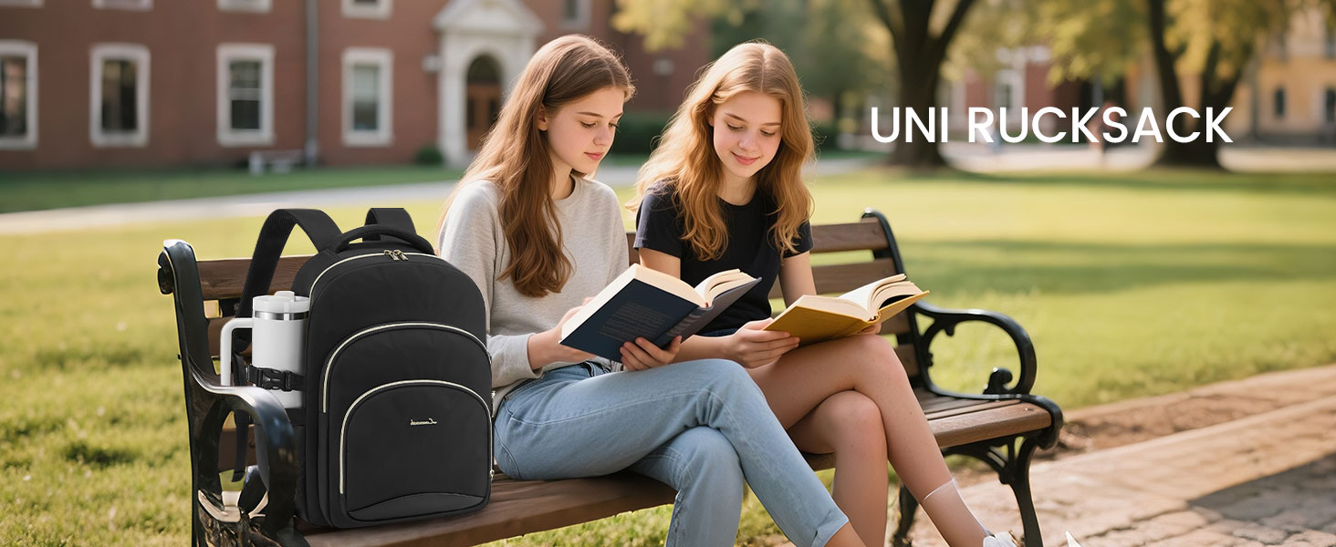 LOVEVOOK Рюкзак для жінок, 15.6 дюймів, водонепроникний, для школи, підлітка, елегантний, для роботи, навчання, подорожей, універсальний, чорно-бежево-коричневий