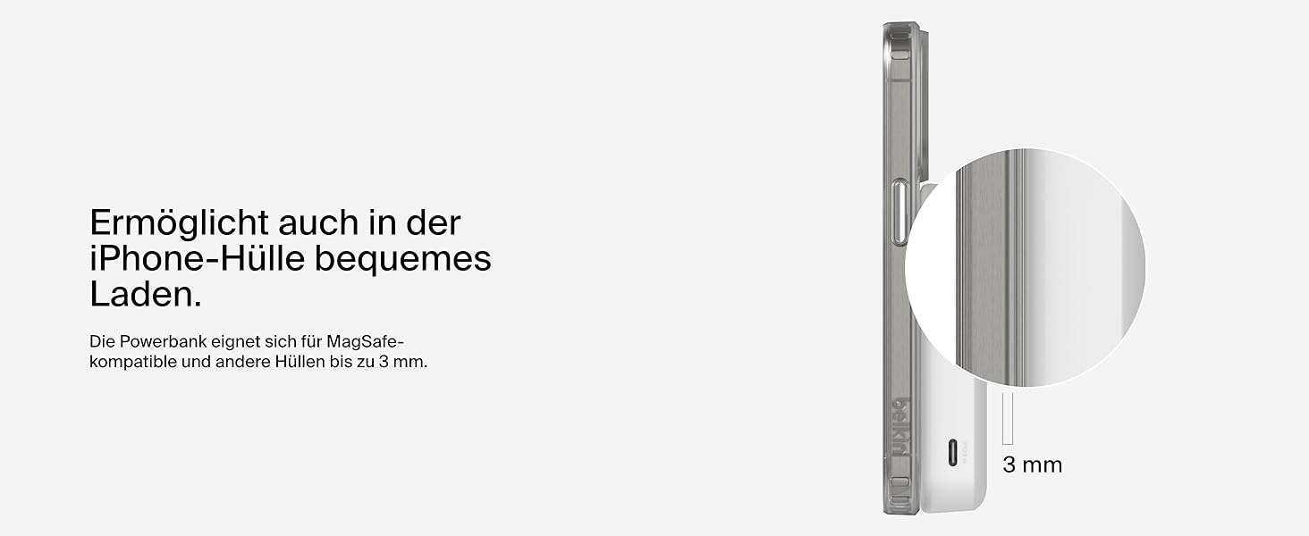 Бездротовий павербанк Belkin BoostCharge Pro 10000mAh з підтримкою Qi2 та MagSafe, портативний зарядний пристрій зі стійкою для iPhone 16, 15, 14, Pixel — Білий