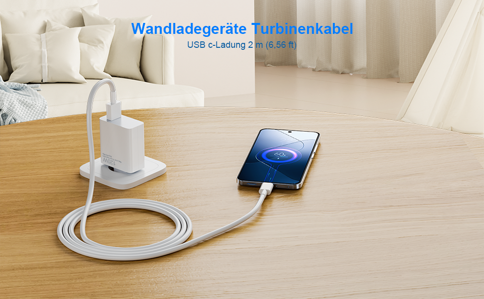 Зарядний пристрій 120W для Xiaomi 15/14T/13T/12T/11T Pro/Ultra, Redmi Note 14/13/12 Pro+ 5G з кабелем USB-C 2м