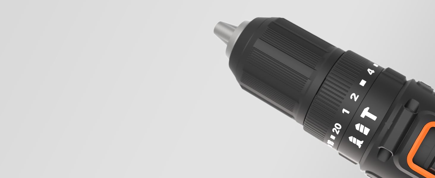 WORX NITRO WX352 акумуляторний ударний дриль-шуруповерт 20V - безщітковий двигун - для шурупування, свердління та ударного свердління - 60Nm - 2-швидкісне редуктор - з LED-підсвіткою - комплект з 2x20V 2Ah акумуляторами та 2A швидким зарядним пристроєм