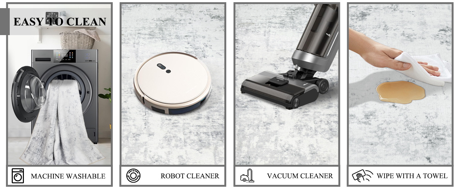 Килим для вітальні 160x230 см, абстрактний, короткий ворс, для спальні, миючий, сучасний, м'який, для дитячої, сірий (160 x 230 см, прямокутний)