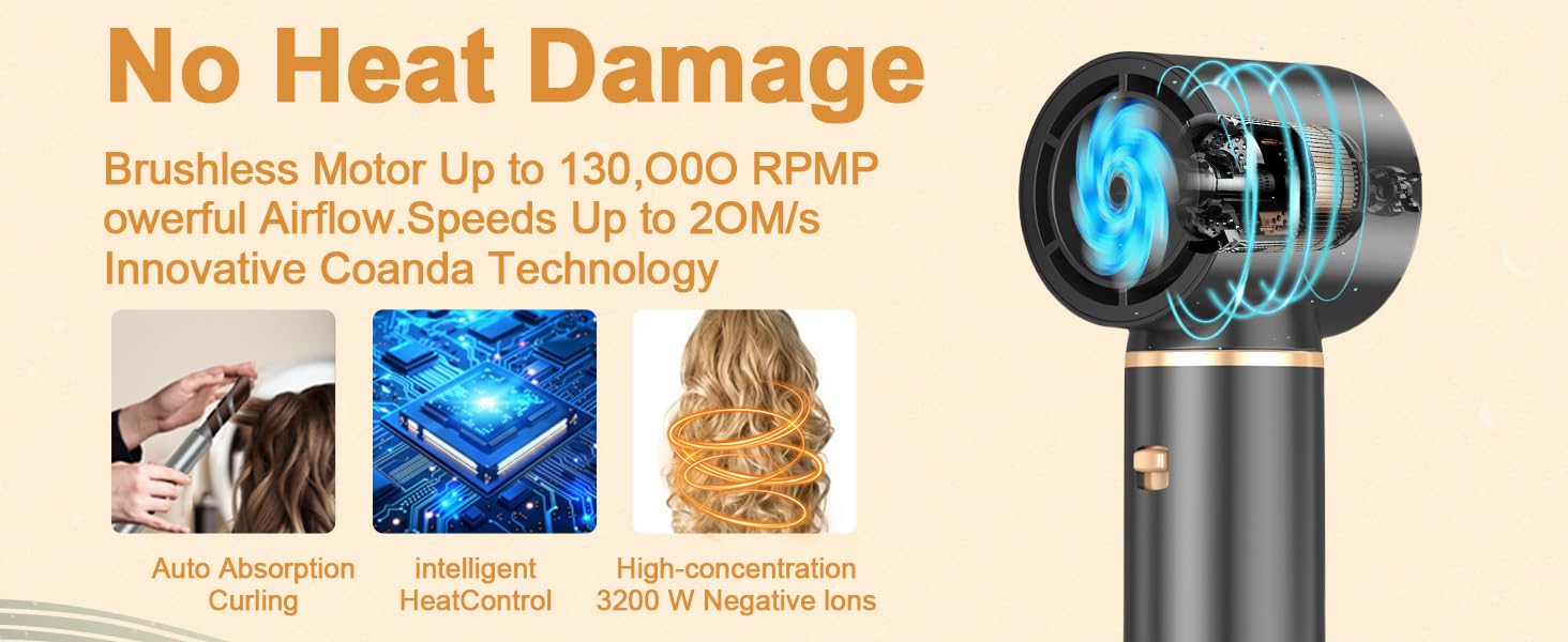 Фен-щітка 5 в 1 для волосся, Airstyler, стайлер для укладання, випрямляч, локони, об'єм, рожевий, Eurostecker