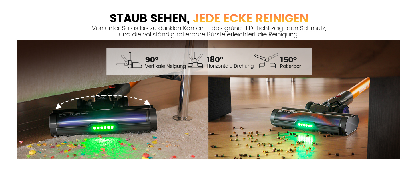 Бездротовий акумуляторний пилосос AlloyMove A05: 50000Pa, 550W, 80 хвилин, LED-дисплей, антизаплутана щітка, 7-ступенева фільтрація, для тварин, твердих поверхонь та килимів