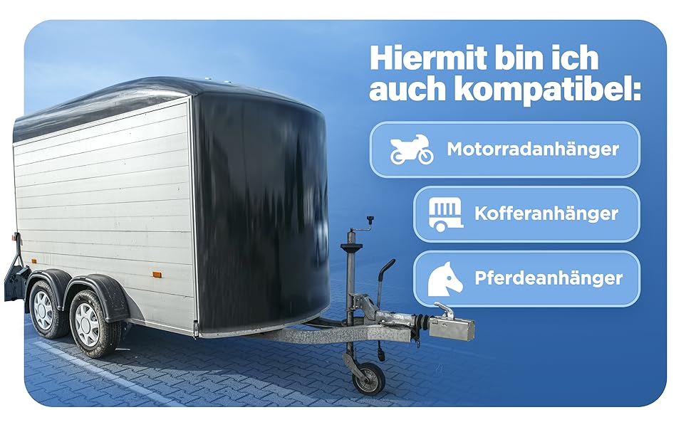 Замок для причепа Deagle® з круглим замком, оцинкований, високоякісний захист у від'єднаному стані, стійкий до будь-якої погоди