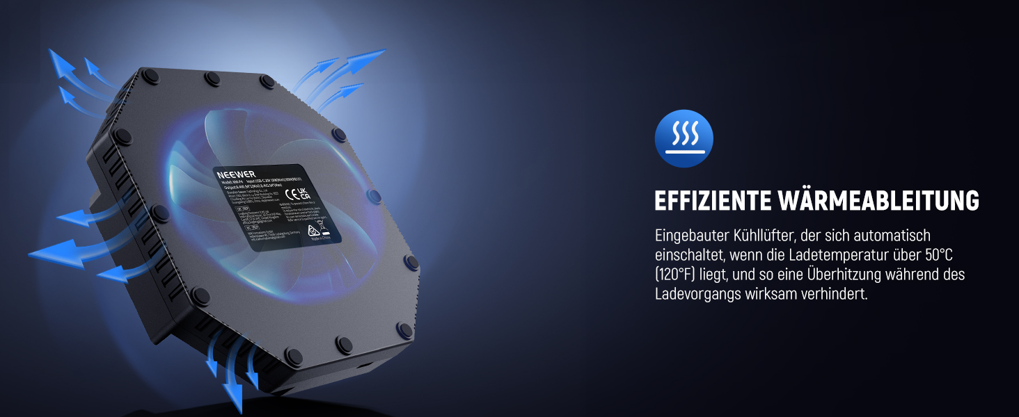 Зарядний пристрій NEEWER Micro USB для акумуляторів Sony NP-F550/F750/F960/F970, NP-FM50/FM70/FM90, QM71D, 91D, NP-F500H/F55H, 4-канальна зарядка з 4 акумуляторами