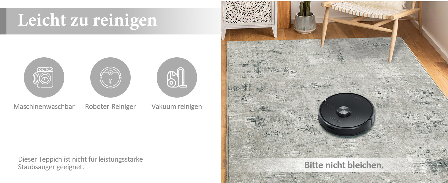 Килим для вітальні блакитний вінтажний меланжевий з ефектом вицвітання, короткий ворс, килими, прання, нековзкі килими для спальні (200x300 см, зелено-сірий)