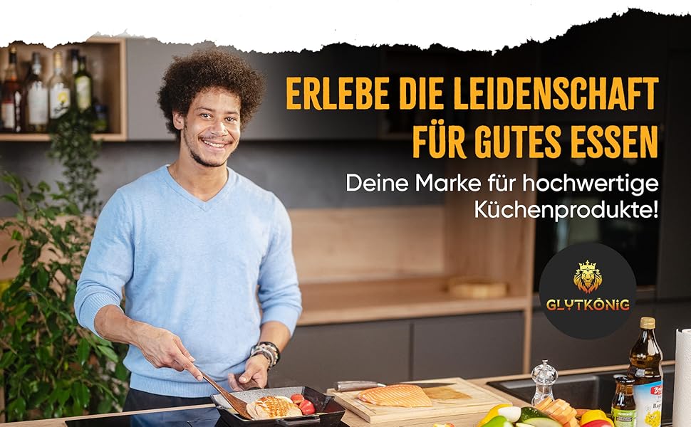 Чавунна гриль-сковорода емальована 26 см, з рифленим дном для стейків, підходить для всіх плит