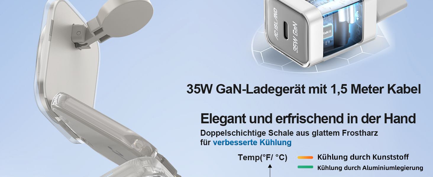 Зарядна станція 5 в 1 для iPhone з магнітним кабелем, складний зарядний пристрій для подорожей, сумісний з iPhone 17/16/15/14/13/12, AirPods Pro 3, Apple Watch S11/Ultra (Titan Wüstensand) 2026-Titan Grau