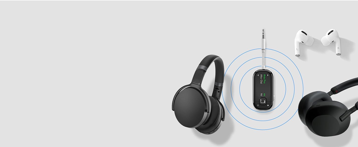 Bluetooth-адаптер для літака Avantree Voyager з підтримкою Auracast, білий