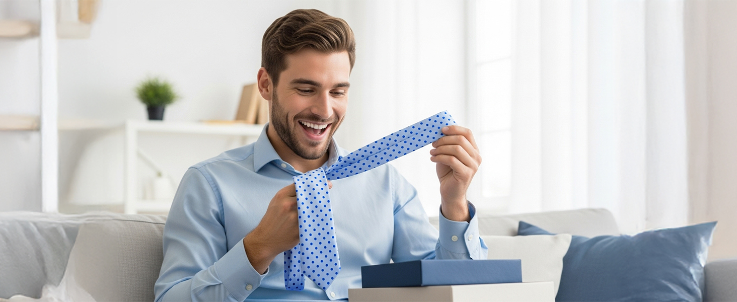 Краватка та нагрудний хустинка HISDERN: комплект для весілля, ділових зустрічей та свят (срібно-сірий)