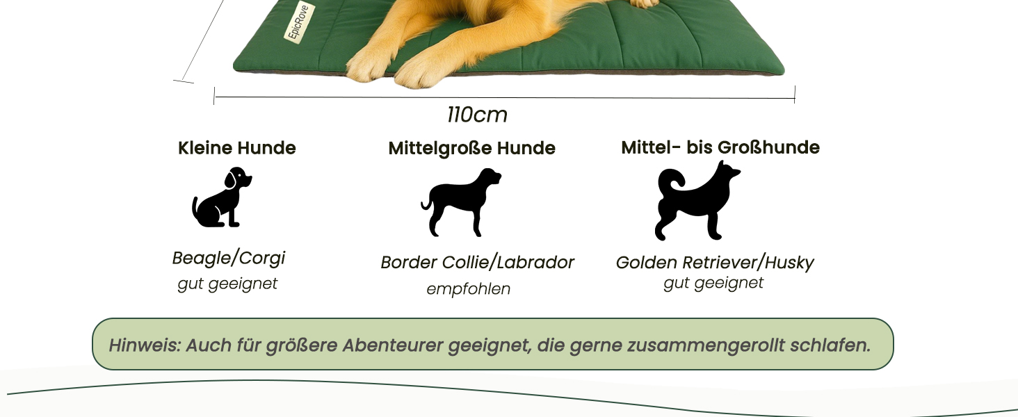 Водонепроникна підстилка для собак на 110х68 см – неслизька килимок для собак, миється – ідеально для подорожей, авто та активного відпочинку (зелений)