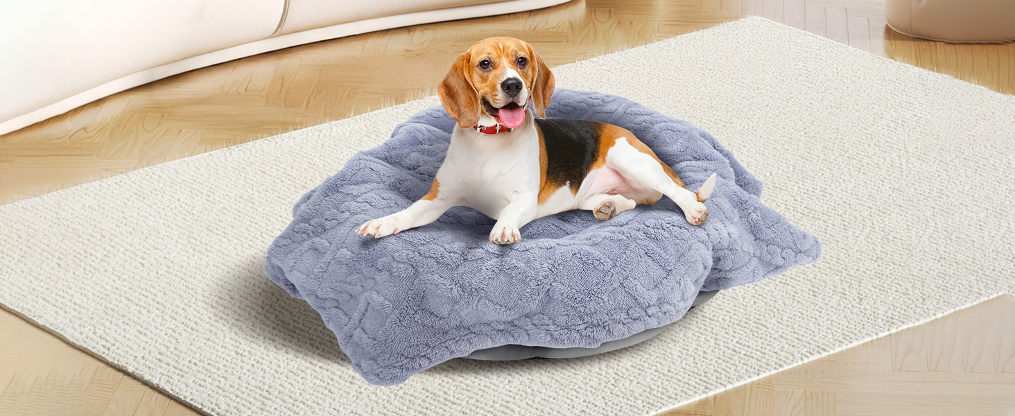 Водонепроникний коврик для собак Nobleza XXL (203 x 152 см), м'який та пухнастий, для собак та котів, можна прати в пральній машині, двосторонній чохол для захисту дивану, (M (100 x 75 см), світло-блакитний)