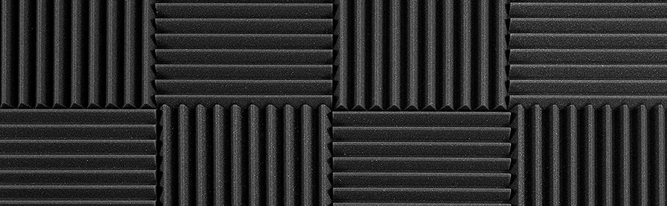 Акустична панель ACOUSPANEL зі звукопоглинаючого поролону 30x30x3 см, антрацитово-сіра