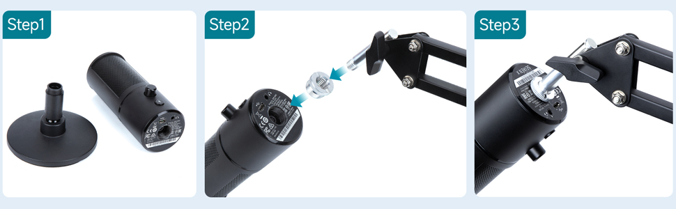 Razer Seiren X: кріплення-плече для мікрофона з поп-фільтром (YOUSHARES)