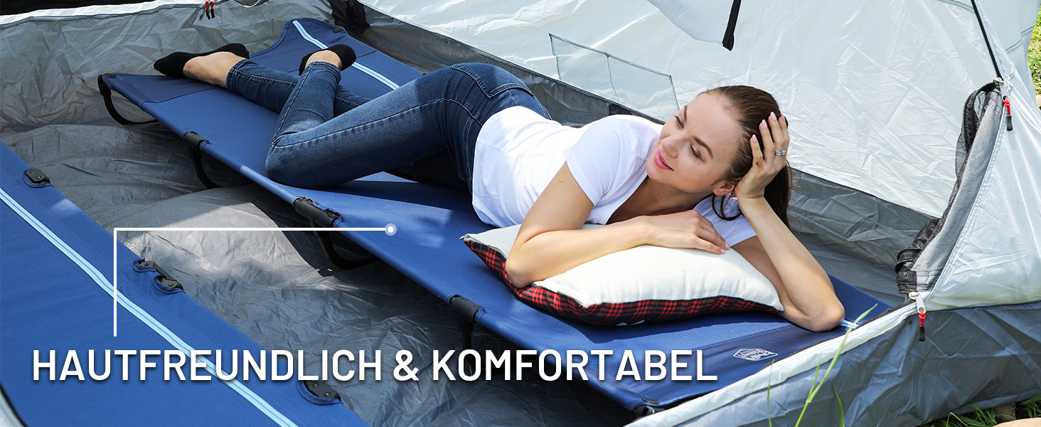 Легке туристичне ліжко Timber Ridge: складане, портативне, для кемпінгу та відпочинку на природі (120 кг)