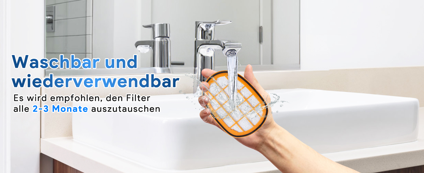 Набір фільтрів Keepow для пилососа Philips SpeedPro Max Aqua (8 шт.), мийні HEPA-фільтри для аккумуляторного пилососа