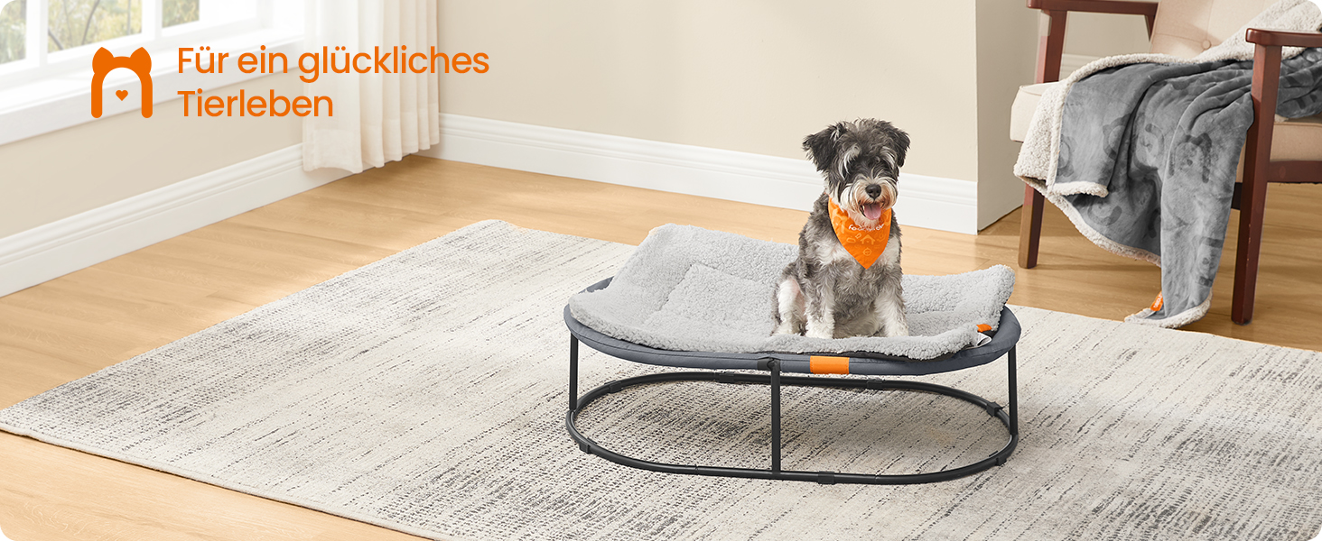 Підстилка для собак та котів Feandrea, 60x45 см, сіра, машинне прання, антиковзаюча