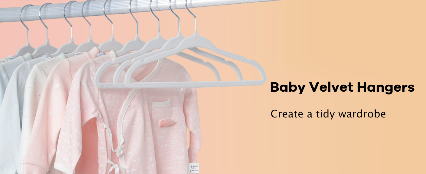 Дитячі вішалки для одягу ManGotree з велюру, 30 шт. - для дитячого одягу з обертовим гачком та спеціальним дизайном плечей