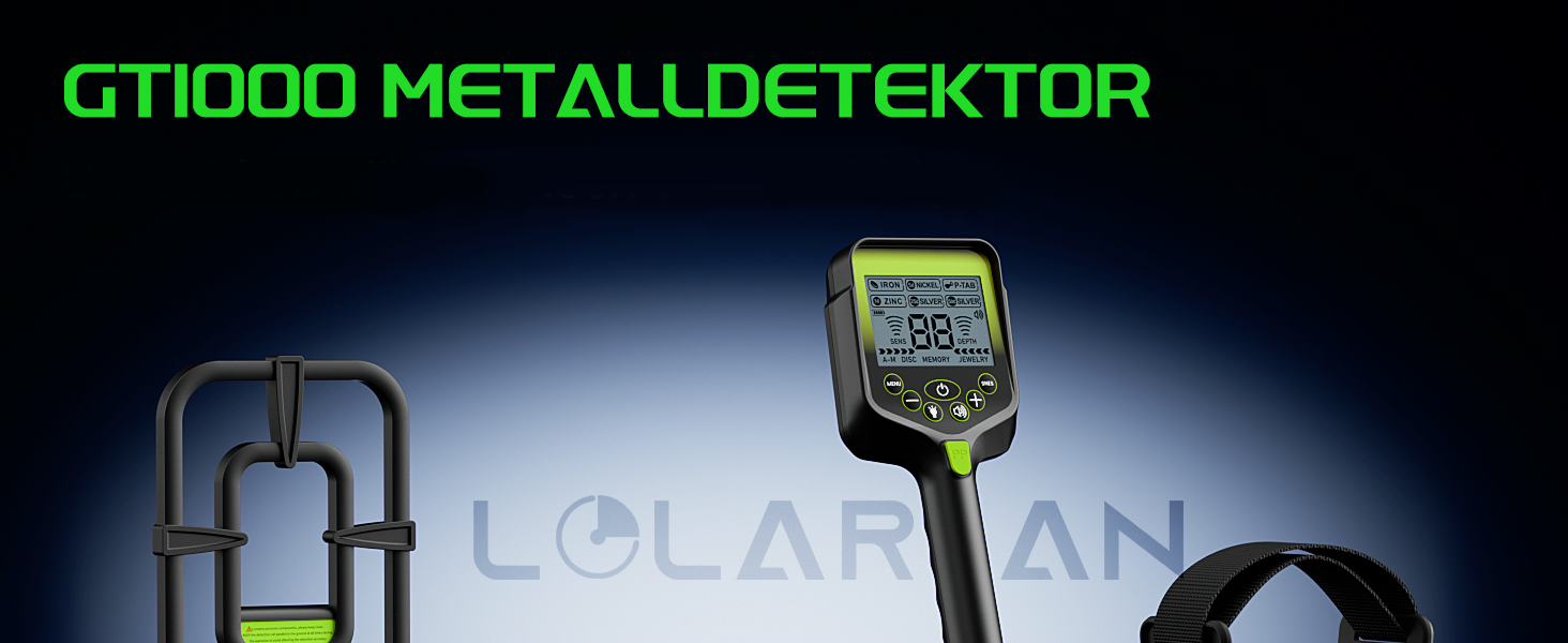 Металошукач професійний для дорослих - акумуляторний, з лопатою, рюкзаком, навушниками, піпоінтером, складна конструкція, водонепроникна котушка, синій/зелений