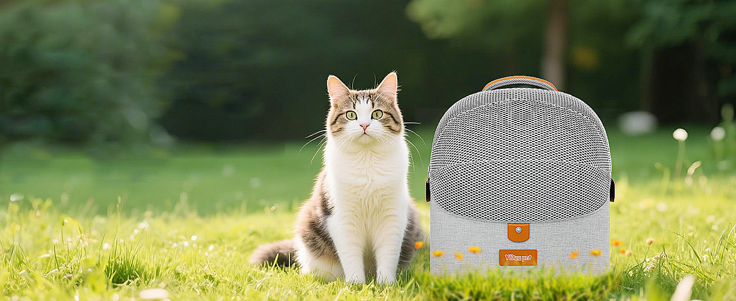 Розширюваний рюкзак для котів - рюкзак-переноска для тварин з дихаючою сіткою 4D, рюкзак для собак та котів до 12 кг (Сірий)