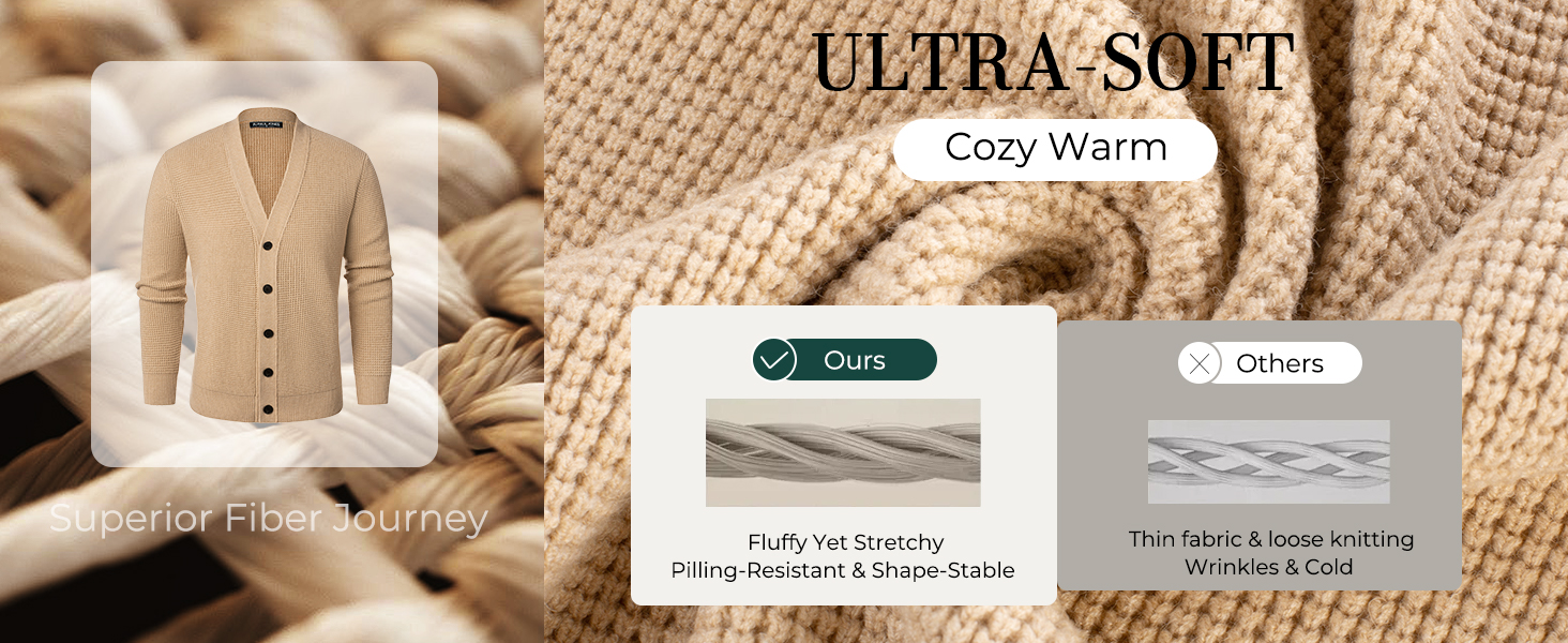 Чоловічий кардиган PJ PAUL JONES з в'язаним візерунком