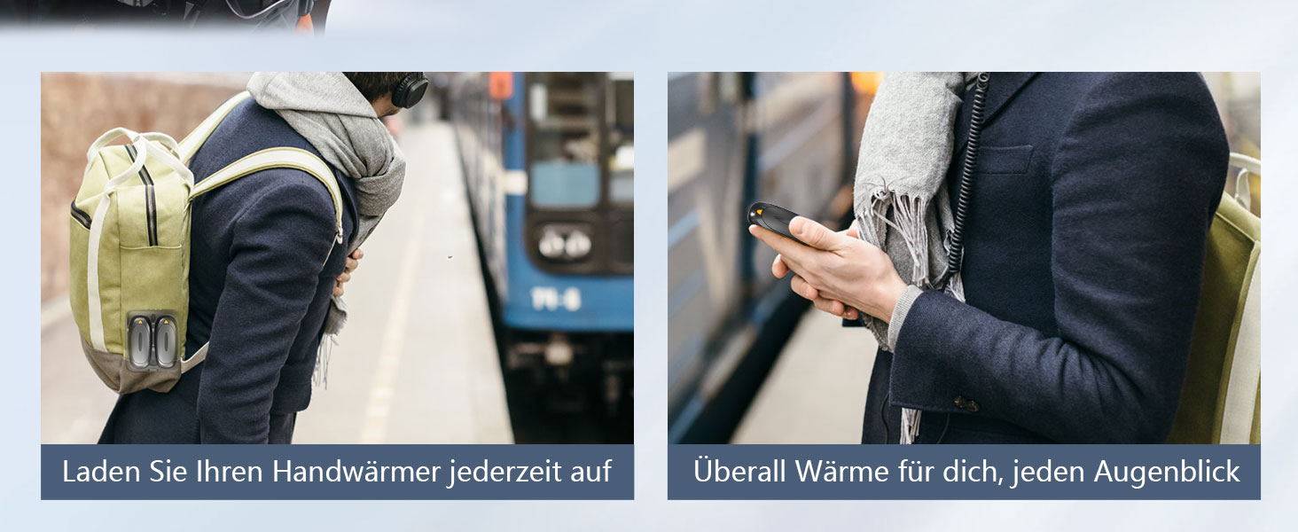 Електричні грілки для рук 2 шт. 4000mAh з зарядним кейсом 10000mAh, 3 режими нагріву, USB-C, для катання на лижах, кемпінгу, подарунок, рожевий