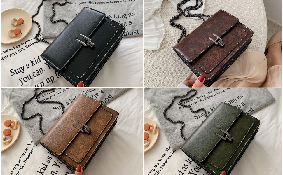 Сумка жіноча Travistar через плече: ланцюжок, кросбоді, вечірня, міська, шкіряна (K077-зелений)