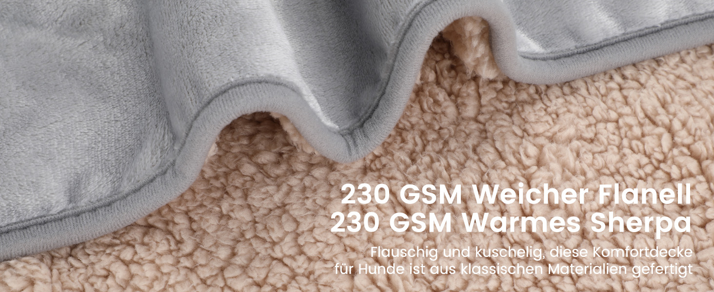 PETTOM Деки для собак та котів, флісова підстилка, водовідштовхувальна, 152 x 127 см (Світло-сірий + Бежевий)