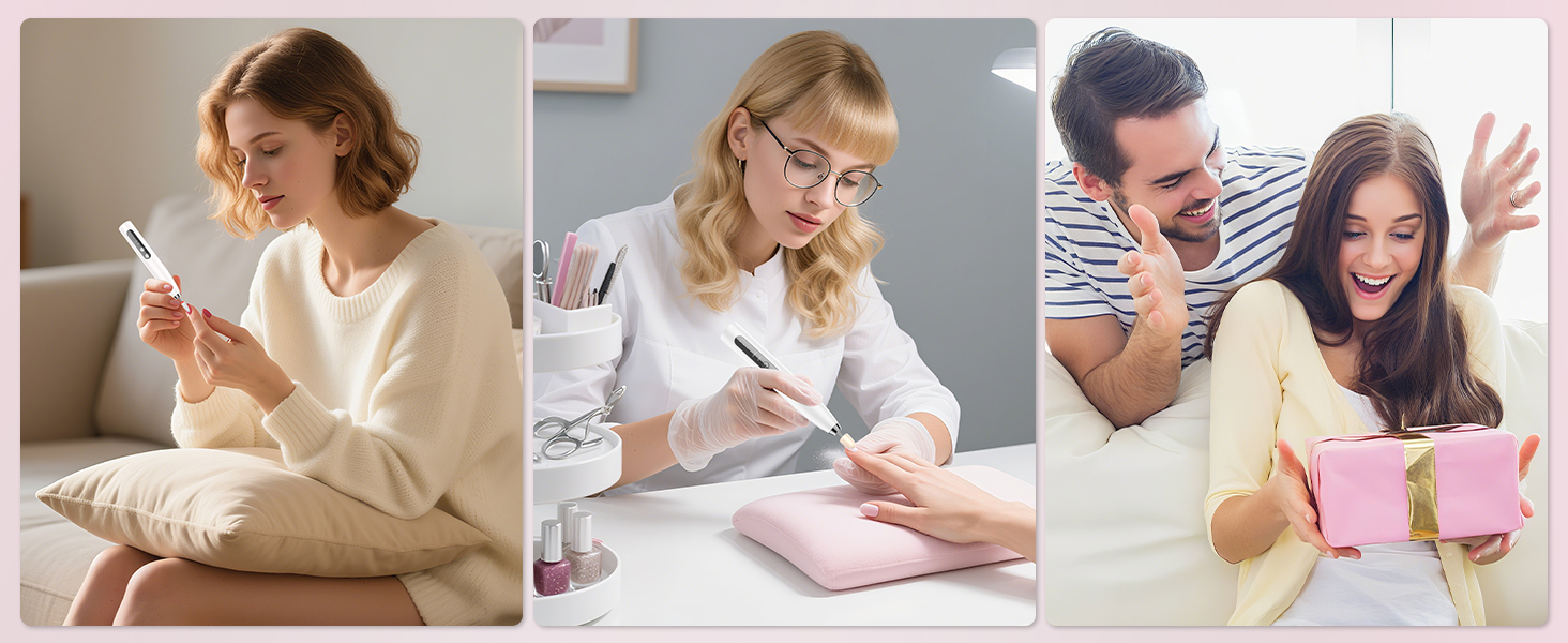 Електричний фрезер для нігтів DOCOCO з USB-C, для гелю та акрилу, манікюрний набір