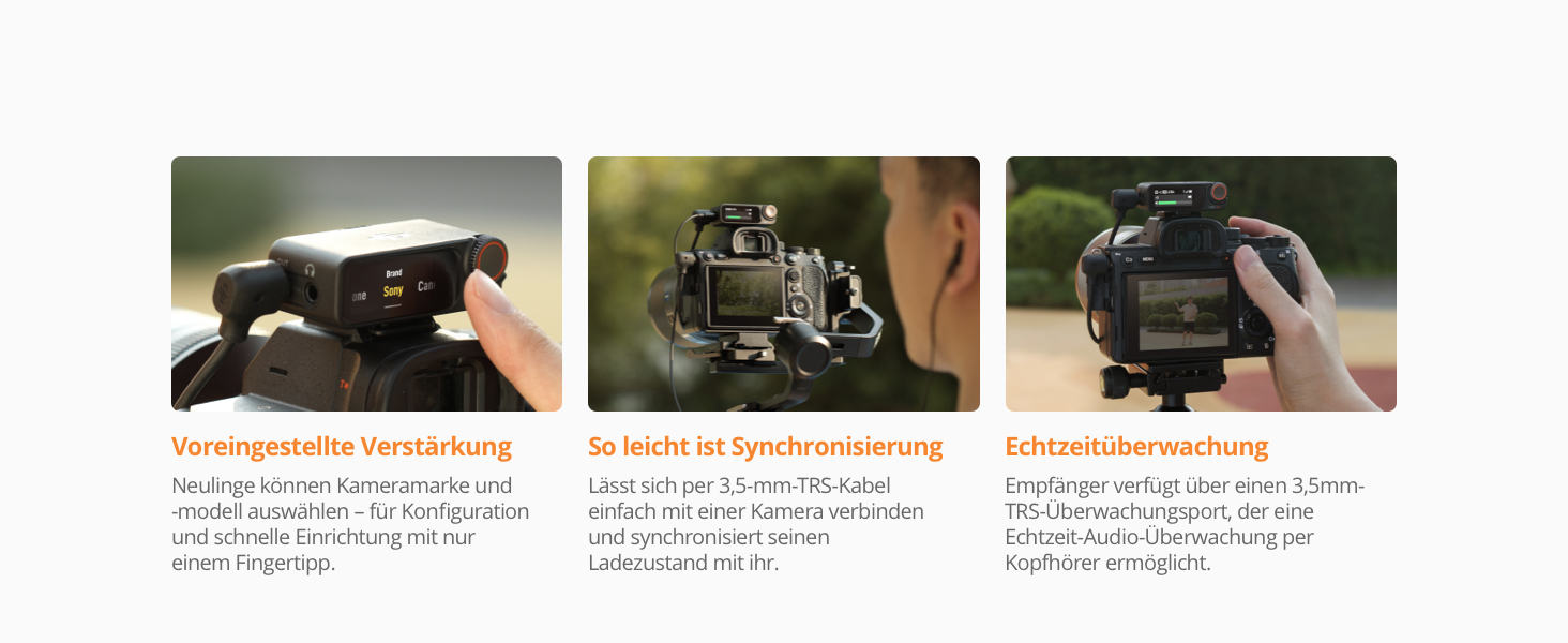 DJI Mic 2: Бездротовий мікрофон-петличка (2 передавача + 1 приймач + зарядна станція) для камери, смартфона, влогів, з шумозаглушенням, 48 кГц, 32-біт Float, 250 м радіус дії