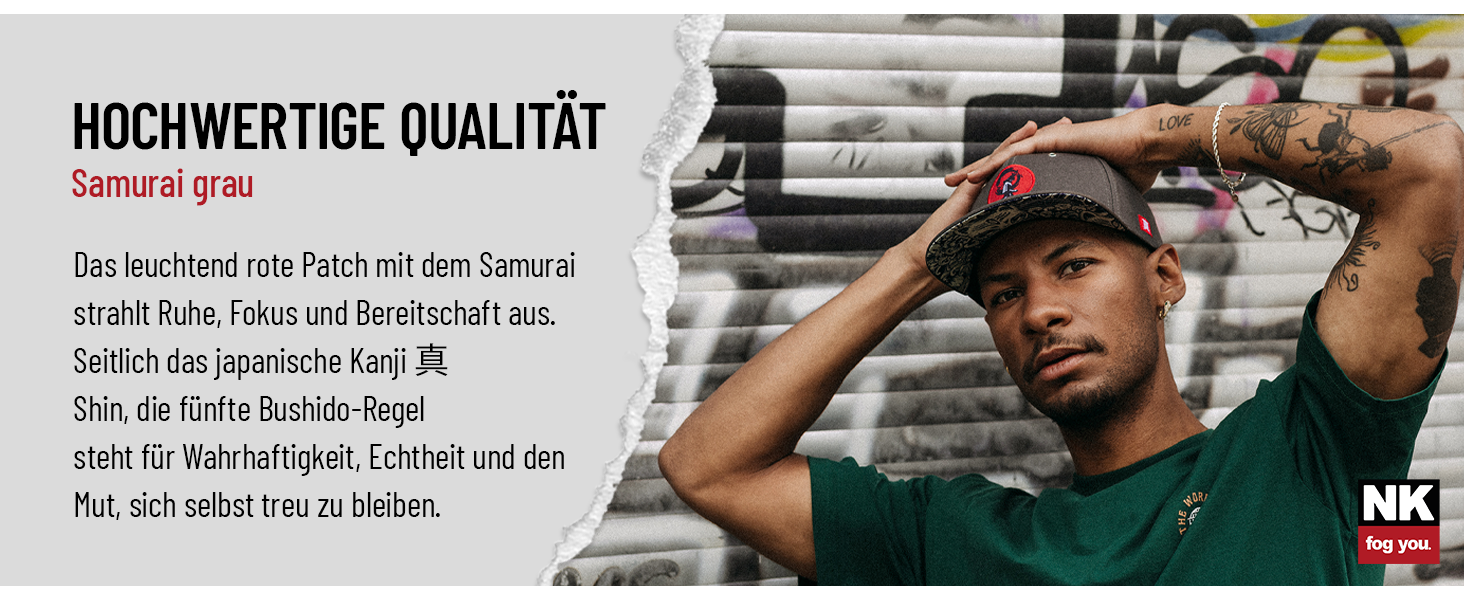 Кепка Snapback Nebelkind Самурай сіра, універсальний розмір, регульована, бейсболка, streetwear стиль