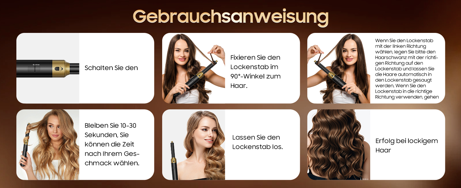 Набір для укладки волосся Airstyler 5 в 1: фен-щітка, термощітка, плойка, для створення об'єму, локонів, випрямлення, чорний